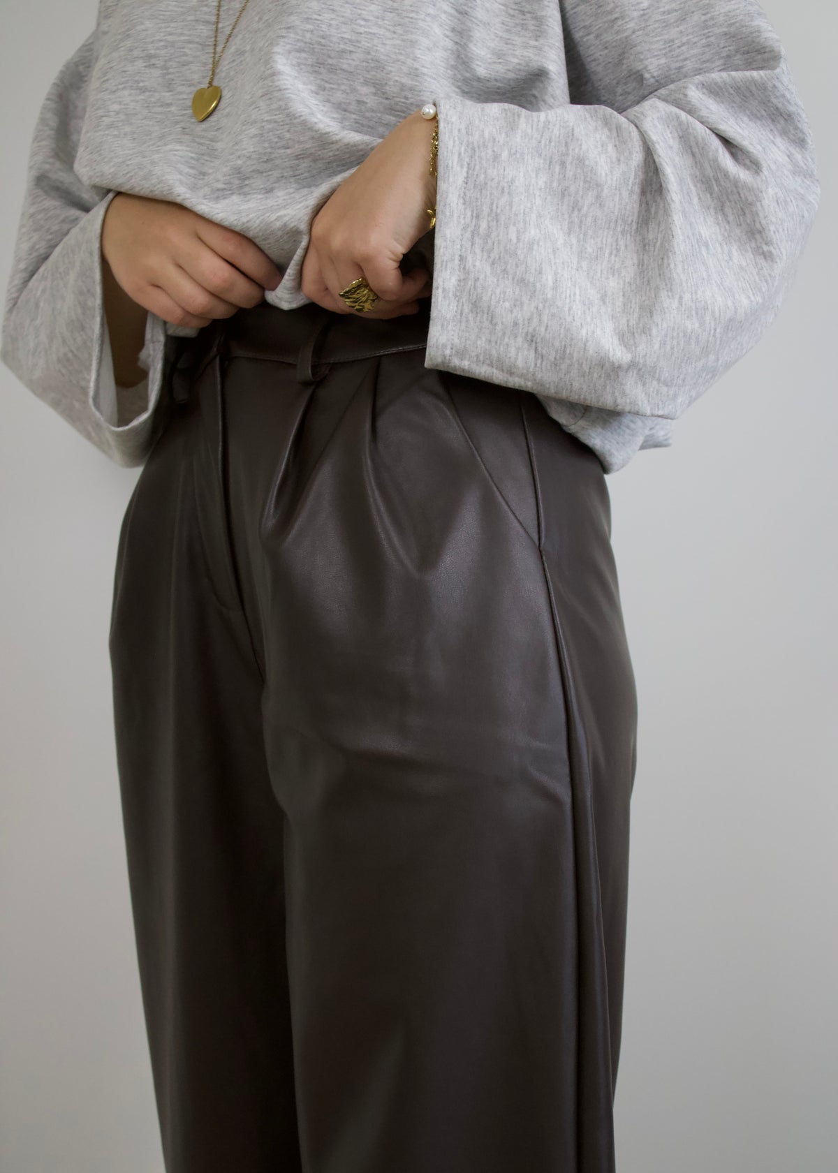 COCO - Lederlook Broek