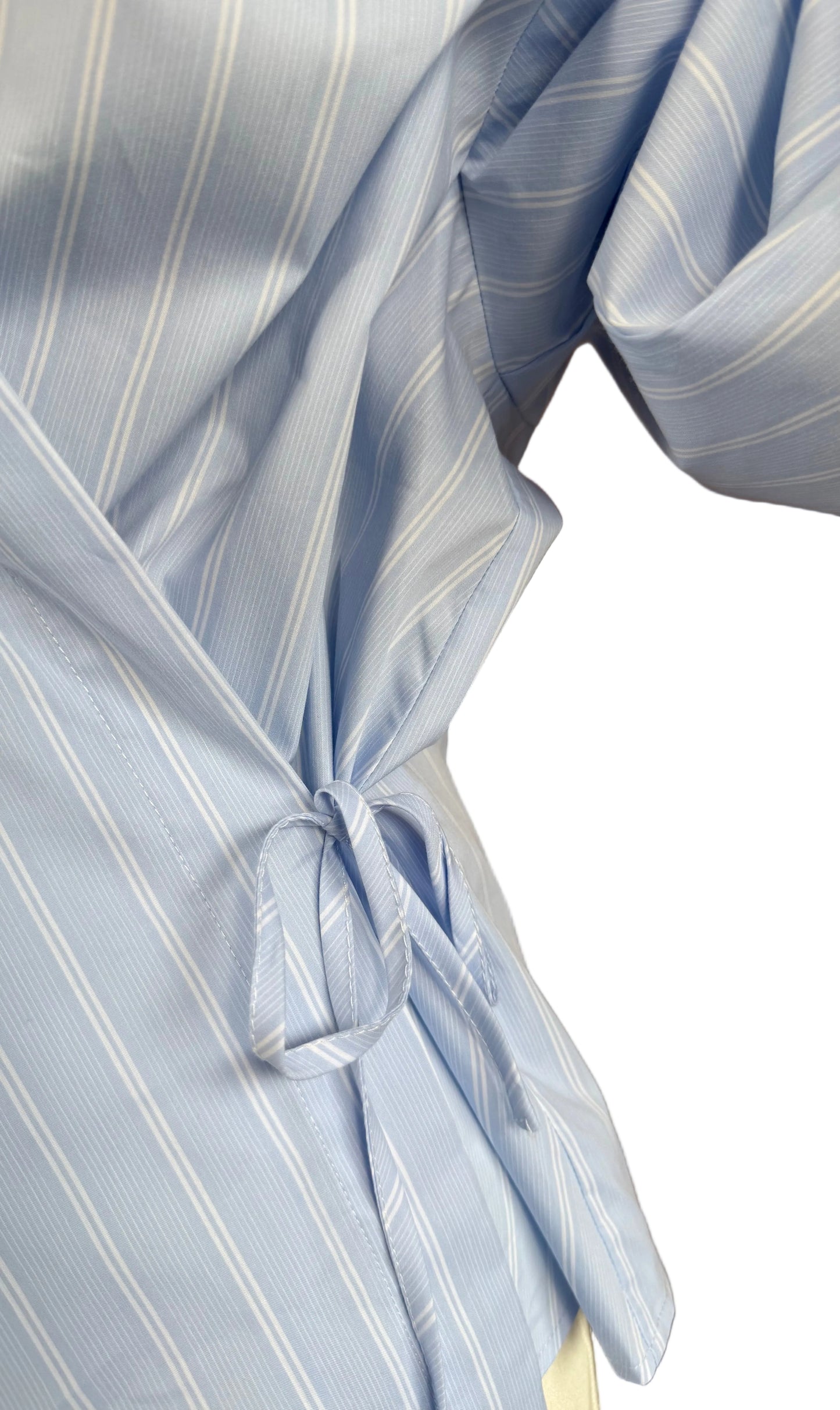 Eli - Lichtlauw gestreept hemd