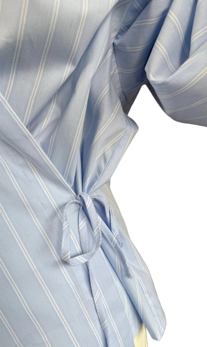 Eli - Lichtlauw gestreept hemd